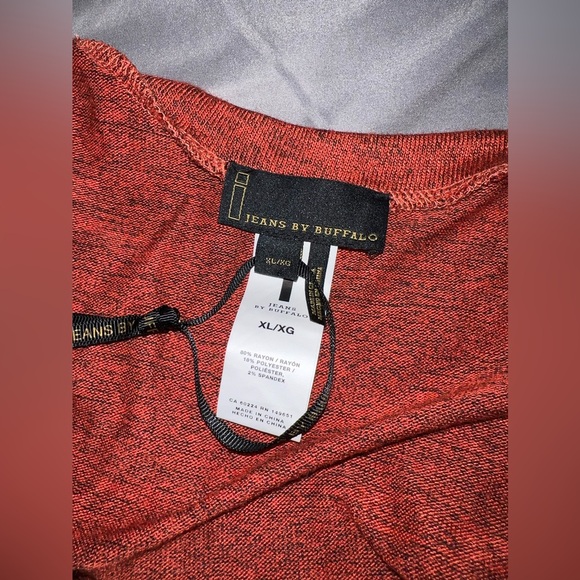 I Jeans by Buffalo Jeans Top with fringe on side for Women size XL [E-3] - Picture 6 of 7